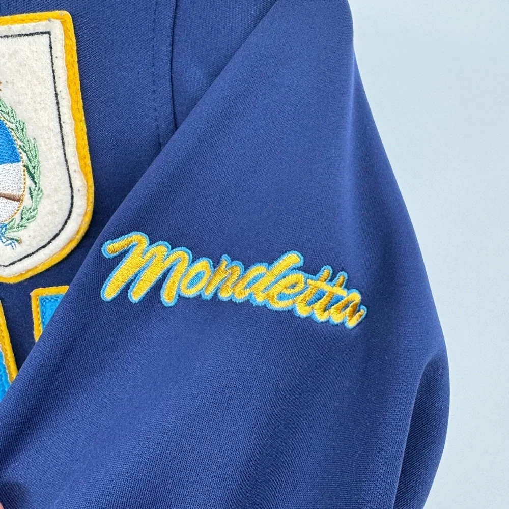 Mondetta Argentina Full Zip Track Jacket Size XS Y2K Vintage Soccer Blue Mundial